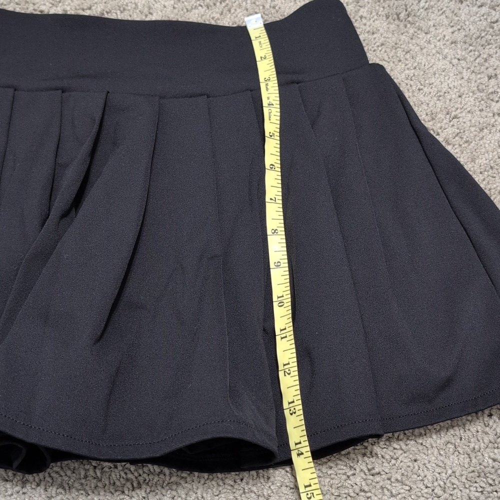 Nova Sport Tennis Skirt Skort Pleated Black Size Medium - Picture 8 of 10